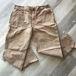 Carhartt Original Dungaree Fit 42x34 Brown Work Pants